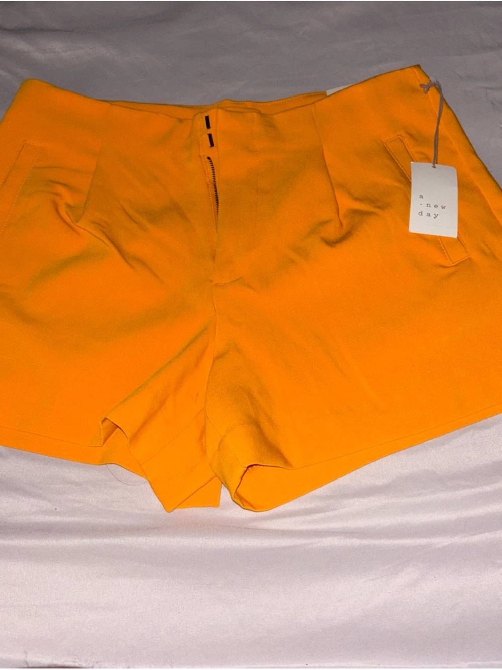 Target Bright Orange High-Waist Women's Bermuda Shorts